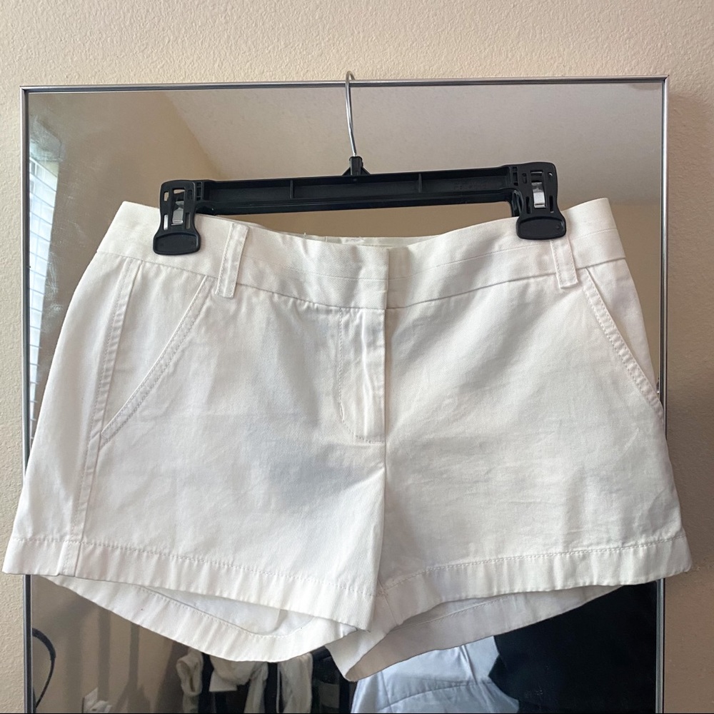 J. Crew White Shorts Size 4